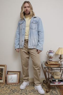 Jaqueta jeans GUESS pelo gola e mangas