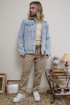 Jaqueta jeans GUESS pelo gola e mangas - loja online