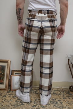 Calça xadrez vintage - Capichó Brechó