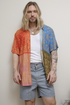 Camisa viscose FARM estampa na internet