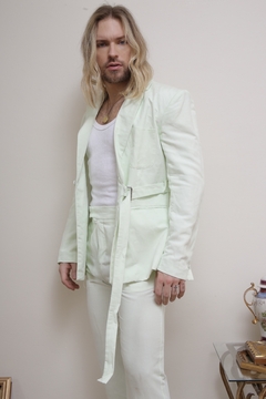 Conjuto verde BLAZER + CALÇA DONNI PROJECT na internet