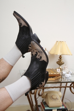 Bota cowboy bicolo couro 43 - comprar online