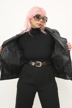 Imagem do Jaqueta 100% couro recortes matelasse