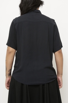 Camisa preta bordada western na internet