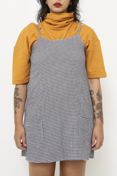 Vestido xadrez azul classico na internet