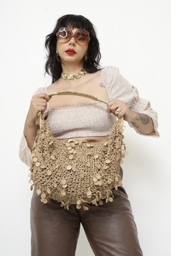 Bolsa couro efeito rustico - Capichó Brechó