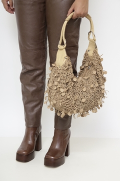Bolsa couro efeito rustico - comprar online
