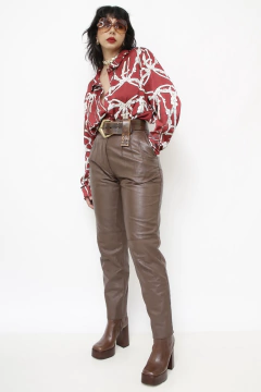 Camisa western vinho cordas e cela - comprar online