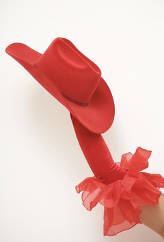 Imagem do Chapéu vermeho feltro western NOVO