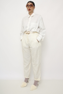 Imagem do Calça off white cintura alta