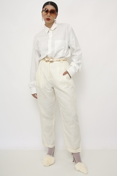 Imagem do Calça off white cintura alta