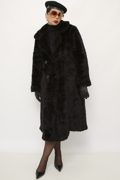 Maxi casaco pelucia vintage na internet