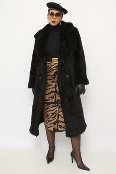 Maxi casaco pelucia vintage - loja online