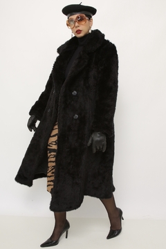 Maxi casaco pelucia vintage - comprar online