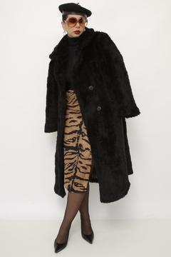Maxi casaco pelucia vintage