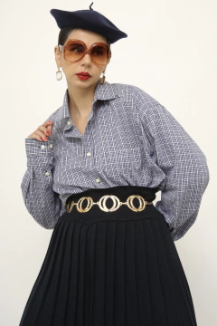 Camisa xadrez marinho classica TNG na internet