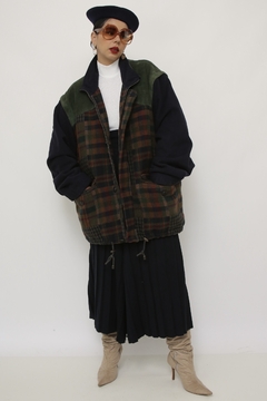Maxi jaqueta que vira colete TED STONE couro com lã - comprar online