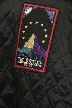 Maxi jaqueta que vira colete TED STONE couro com lã