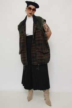 Maxi jaqueta que vira colete TED STONE couro com lã - comprar online