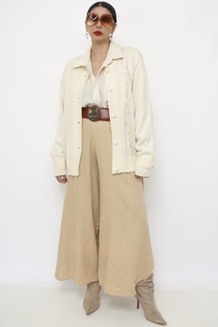 Cardigan creme bordado vintage - comprar online
