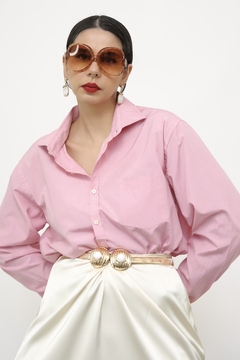 Camisa rosa manga longa - comprar online
