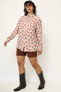 Camisa 100% SEDA estampada animale - Capichó Brechó