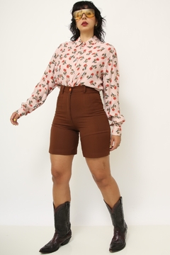 Camisa 100% SEDA estampada animale - loja online