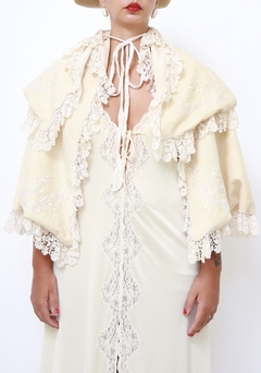 Capa de algodão com renda de Bebe vintage - loja online