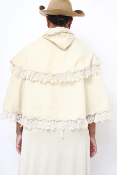 Capa de algodão com renda de Bebe vintage - loja online