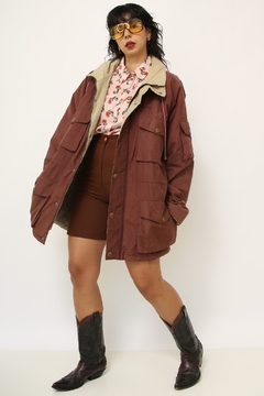 Parka nlon vinho vintage