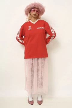 Blusa vermelha ADIDAS 2005 LINNKRUG colecionador