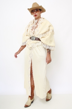 Capa de algodão com renda de Bebe vintage - comprar online