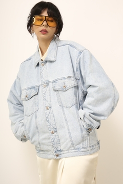Jaqueta jeans clara forro matelasse euro jeans - comprar online