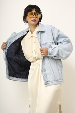 Jaqueta jeans clara forro matelasse euro jeans na internet