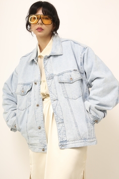 Imagem do Jaqueta jeans clara forro matelasse euro jeans