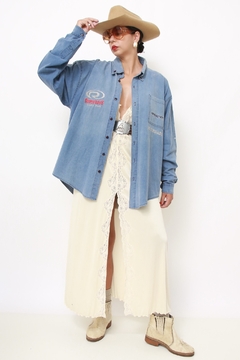 Camisa jeans cavalo BARRETOS 2000 - Capichó Brechó