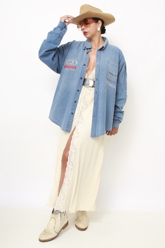 Camisa jeans cavalo BARRETOS 2000 - Capichó Brechó