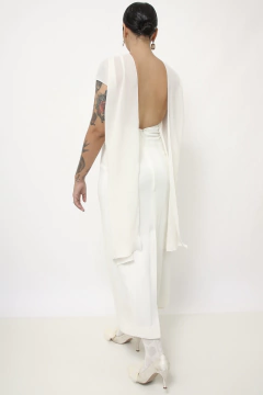 Vestido branco forrado vintage