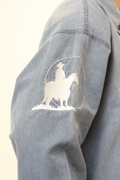 Camisa jeans cavalo BARRETOS 2000