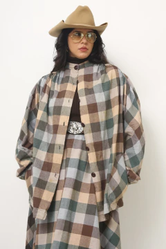 Conjunto xadrez vintage CAMISA + SAIA - comprar online