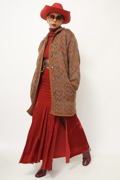 Imagem do Cardigan grosso tricot estampa 70´s