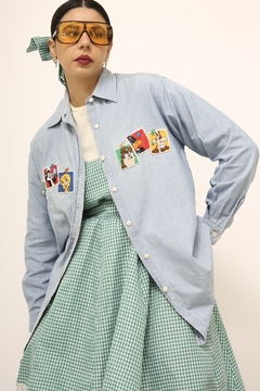 Camisa persongens jeans vintage - comprar online