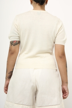 Blusa pulover vintage creme - loja online