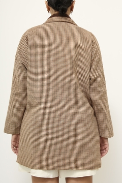 Casaco xadrez vintage lã - comprar online