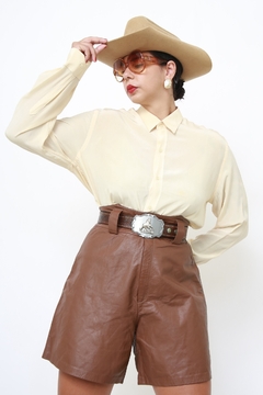 Imagem do Camisa 100% SEDA creme vintage