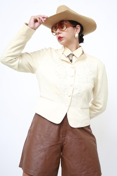 Blazer cropped LÃ COM SEDA KENZO na internet