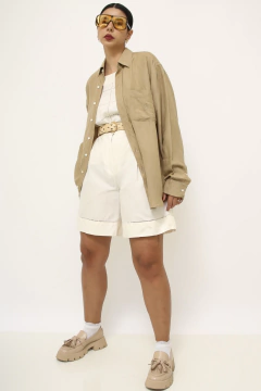 Camisa Gianmarco marrom western - comprar online