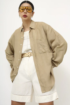 Camisa Gianmarco marrom western