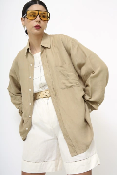 Camisa Gianmarco marrom western na internet