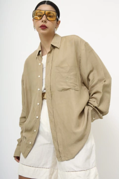 Camisa Gianmarco marrom western - comprar online